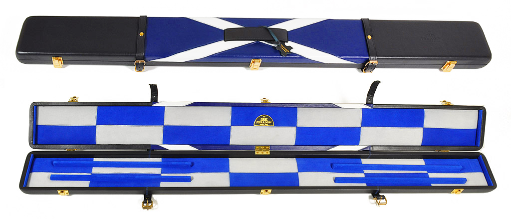 Peradon Scotland Flag Leather Snooker Cue Case