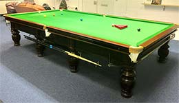 Burroughes & Watts Full Sized Record Snooker Table