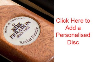 Peradon Personalised Cue - Disc Engraving